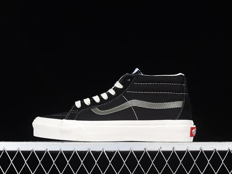 All categories Vans Vans series Vans Mid Vans China Vans SK8-Hi Vans olive green side stripes classic mid-top skateboard shoes VN0A391F0XB